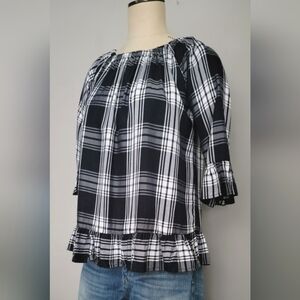 For the Republic Plaid Top.